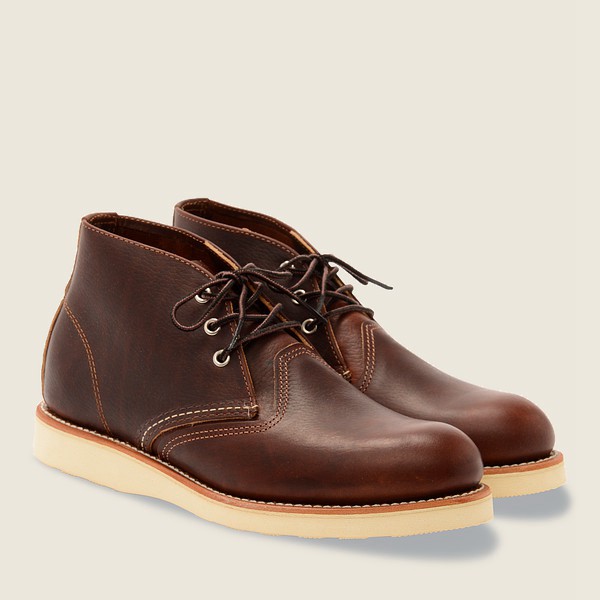 Chaussures Red Wing Heritage - Work - Chukka Oil-Slick Cuir - Marron - Homme 387OHWMGB